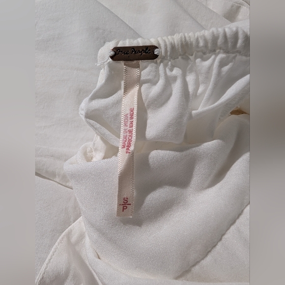 Free People Summer Queen Midi Lace Up Back Midi Dress White S - Picture 13 of 14